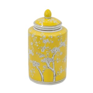 Yellow/White Finish Jar