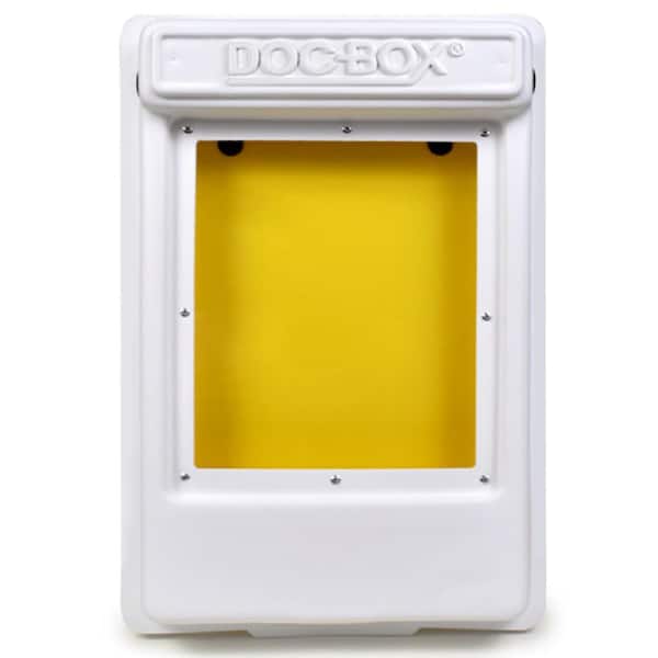 DOC-BOX 11.5 in. x 18.5 in. x 4 in. Outdoor/Indoor Smaller Posting Permit Box Unit with Window