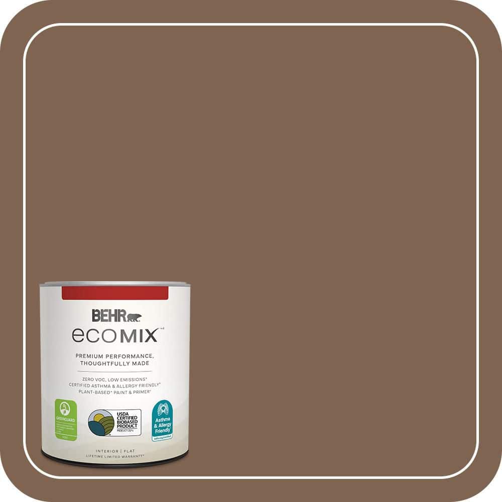BEHR ECOMIX 1 qt. #N240-7 Joshua Tree Flat Plant-Based Interior Paint ...
