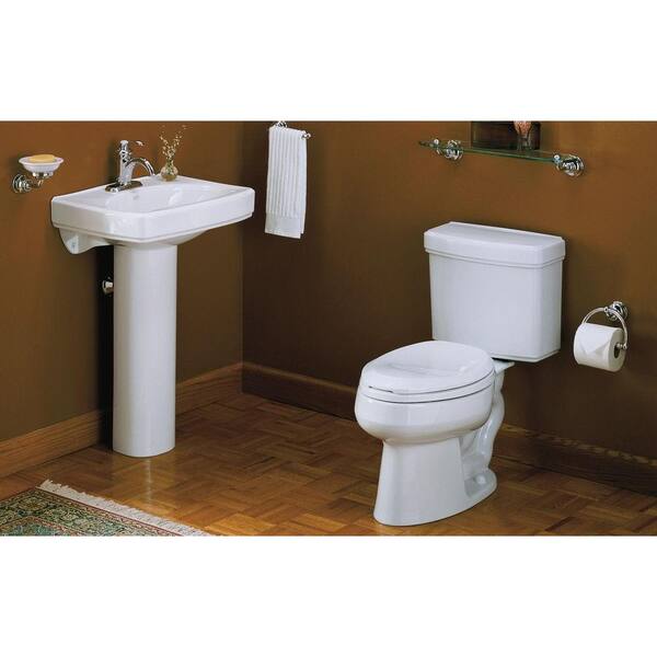 KOHLER Pinoir Wall-Mount Vitreous China Sink Basin in White less Shroud