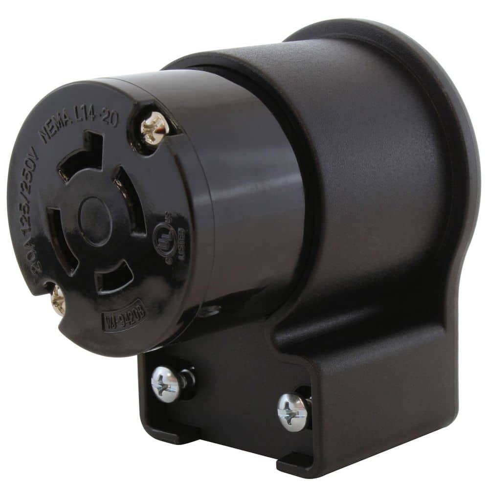 NEMA L14-20R 20A 125/250V 4-Prong Elbow Locking Female Connector With UL, C-UL Approval price history on PriceWatchPro