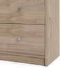 Tvilum Portland 6-Drawer Double Dresser in Oak 26.89 in. H x 56.34 in. W x 12.46 in. D 70328hlhl