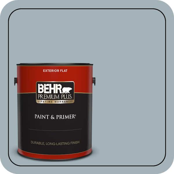 BEHR PREMIUM PLUS 1 gal. #PPF-27 Porch Ceiling Flat Exterior Paint & Primer
