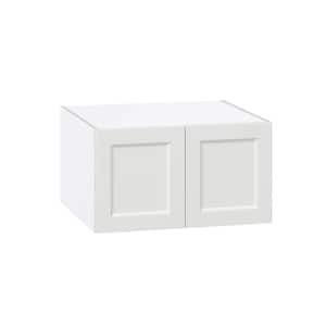 27 in. W x 24 in. D x 15 in. H Alton Painted White Shaker Assembled Deep Wall Bridge Kitchen Cabinet