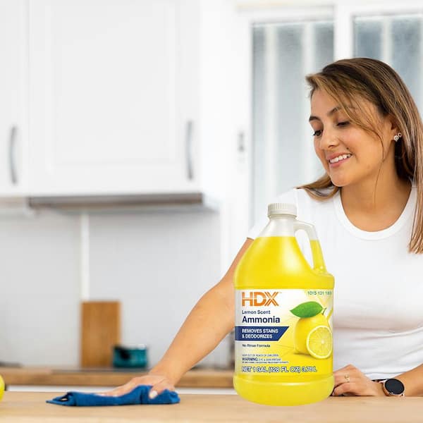 HDX 1 Gal. All Purpose Lemon Ammonia Cleaner HD150002 - The Home Depot