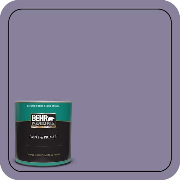 BEHR PREMIUM PLUS 1 qt. #S570-5 Live Jazz Semi-Gloss Enamel Exterior Paint & Primer