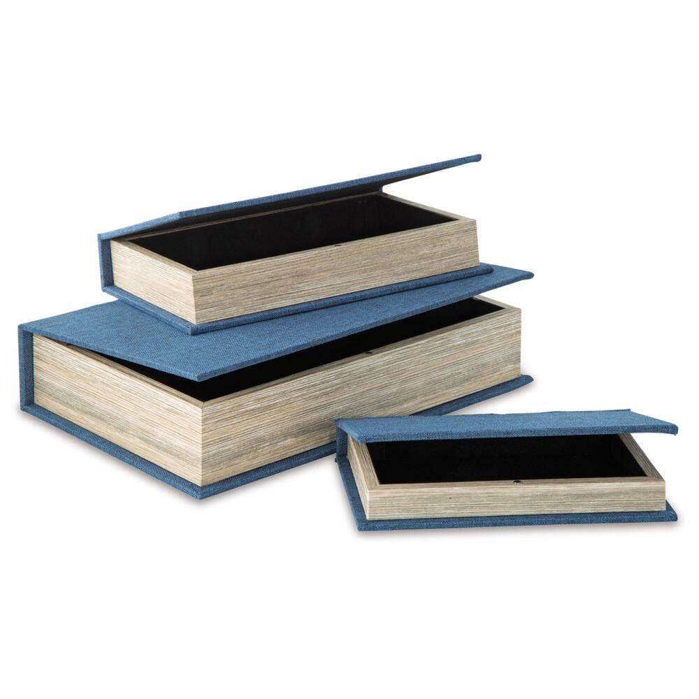 Jolina Faux Book Decorative Storage Box Set