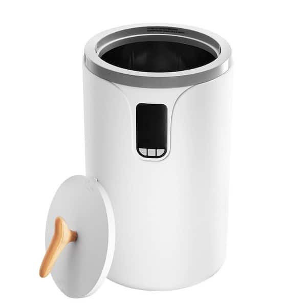 Towel Warmer Bucket 20L, 24H Delay Timer, 30-90 Min Auto Off, Child Lock, LED Display White Electric Plug-ln Double