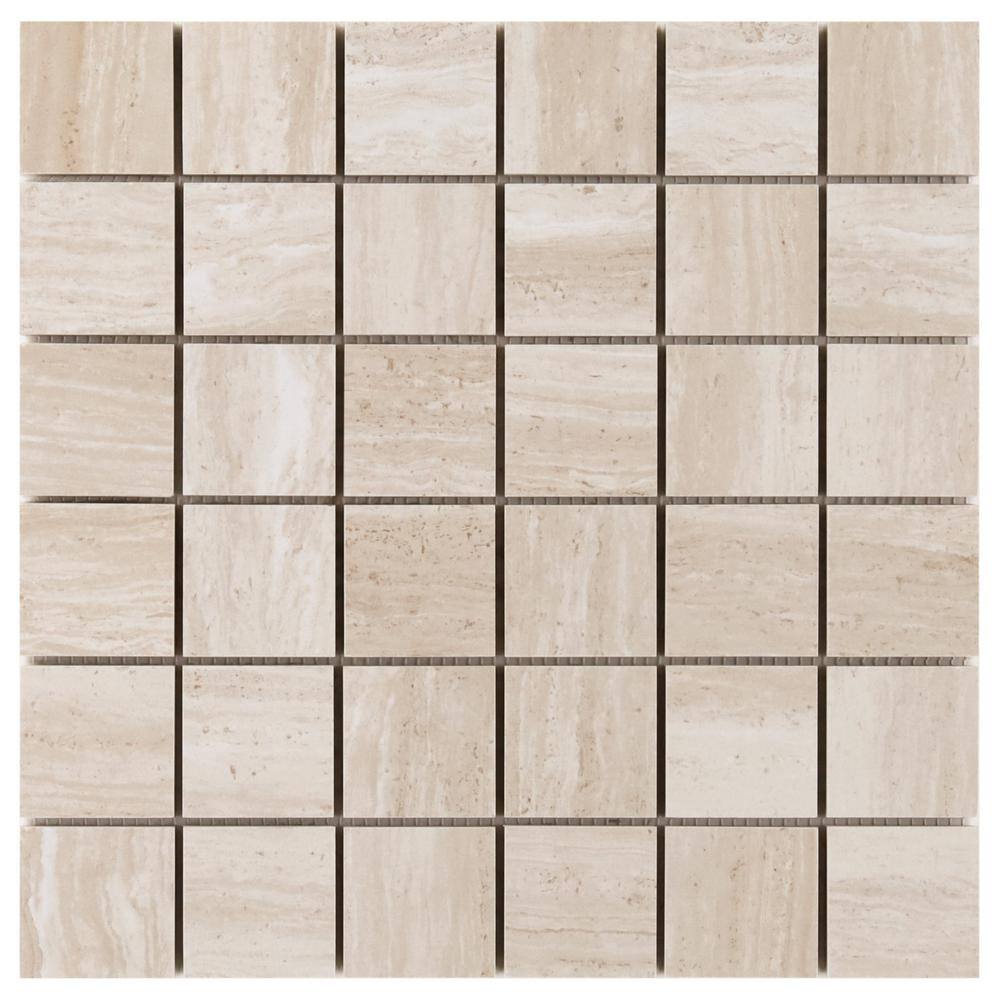 Atlanta Beige Rectified Porcelain Mosaic Sheet Tile