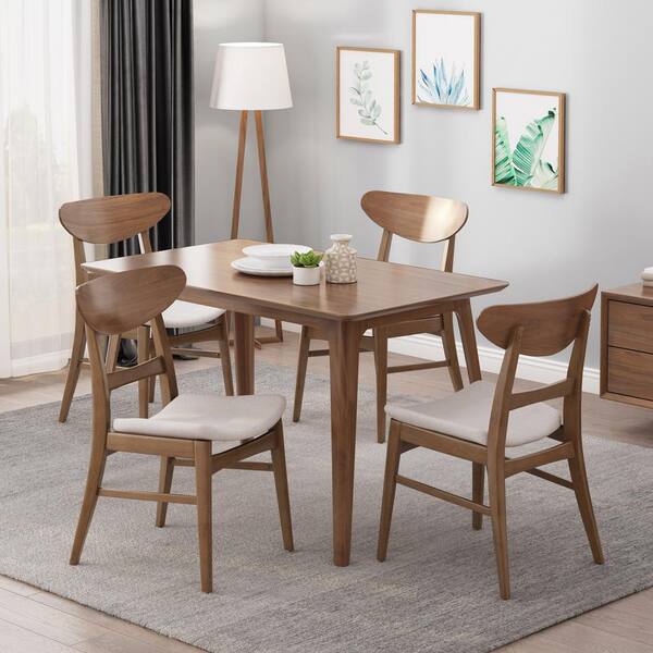 Light walnut outlet dining chairs