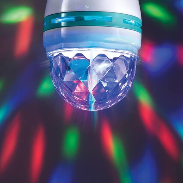 Paradise 20w Equivalent Multi Color Rotating Led Party Light Bulb 20963wh The Home Depot