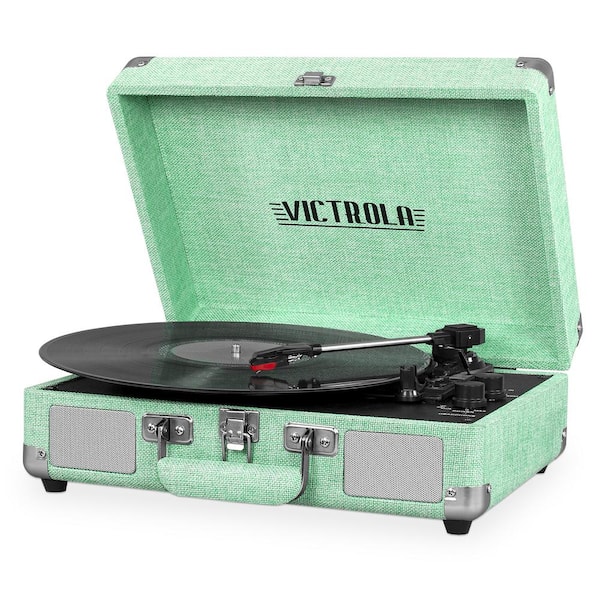 Victrola Bluetooth Suitcase Record Player with 3-Speed Turntable
