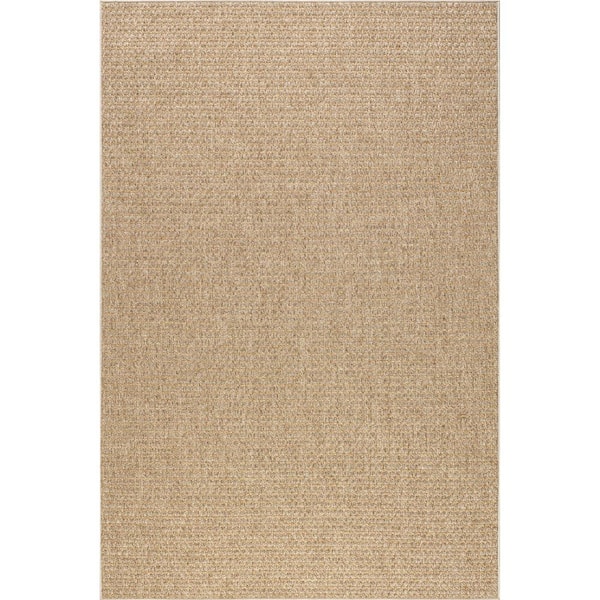 Jazmin Beige 5 ft. x 8 ft. Geometric Indoor/Outdoor Area Rug