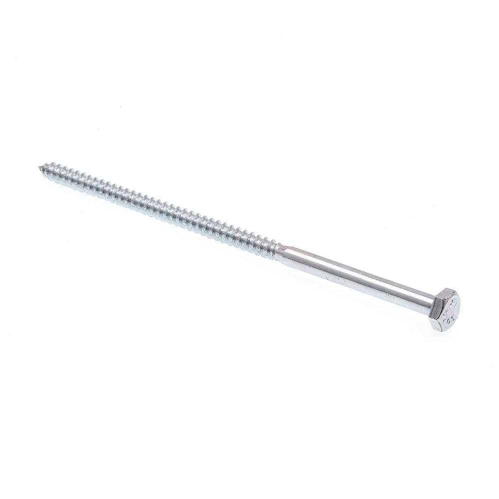 1/4 in. x 6 in. Grade A307 Zinc Plated Steel Hex Lag Screws (100-Pack) price history on PriceWatchPro