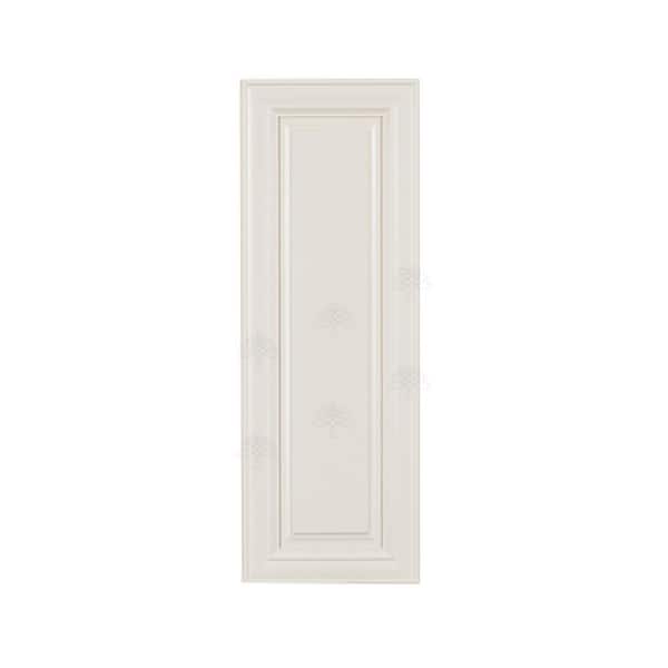 LIFEART CABINETRY Princeton Assembled 9 in. x 42 in. x 12 in. 1-Door Wall Cabinet with 3-Shelves in Off-White