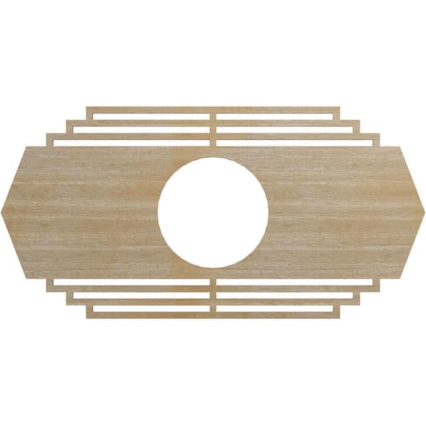 Ekena Millwork 0.25 in. x 5.75 in. x 11 in. Wood Medallion Moulding
