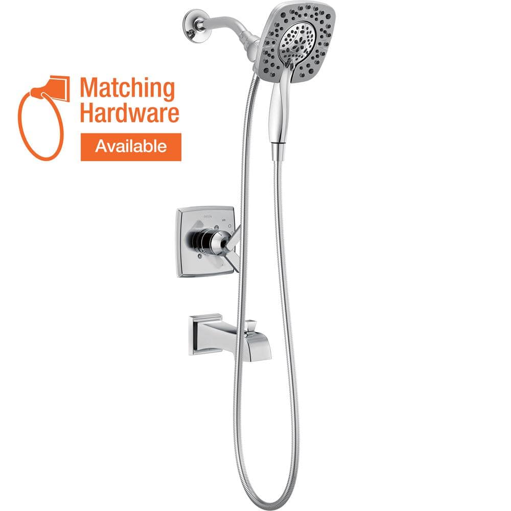 Delta Ashlyn In2ition 1Handle Tub and Shower Faucet Trim Kit in Chrome (Valve Not Included