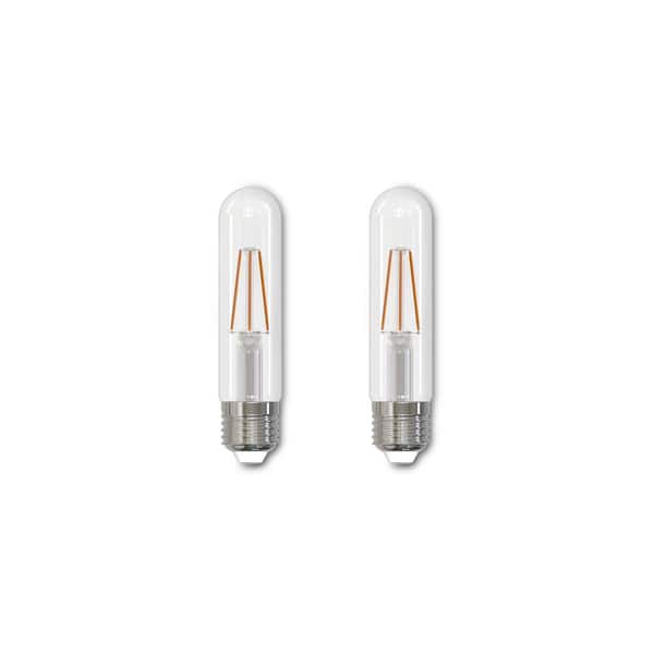 Bulbrite 40-Watt Equivalent Soft White Light T9 (E26) Medium Screw Base Dimmable Clear LED Light Bulb (2 Pack)