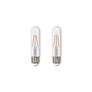 40-Watt Equivalent T9 Clear Dimmable Edison LED Light Bulb Soft White (2-Pack)