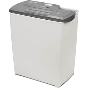 8-Sheet Strip-Cut Paper, CD and Credit Card Shredder with 3.2 Gallon Basket in White
