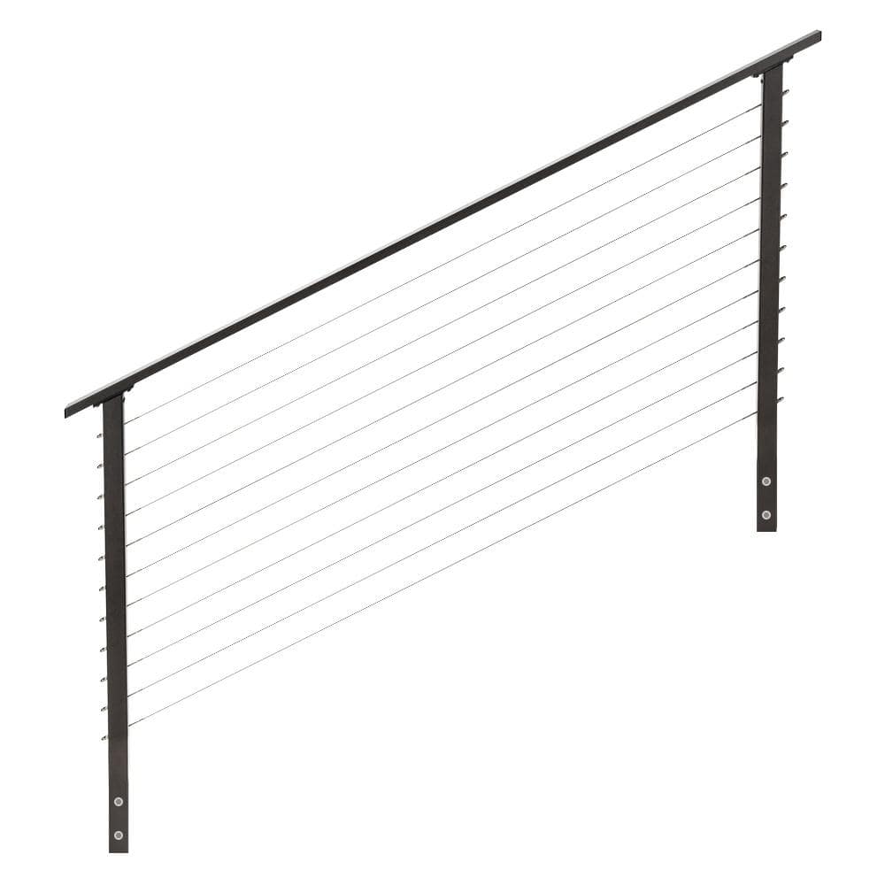 6 ft. Stair Cable Railing, 36 in. Face Mount in Bronze price history on PriceWatchPro