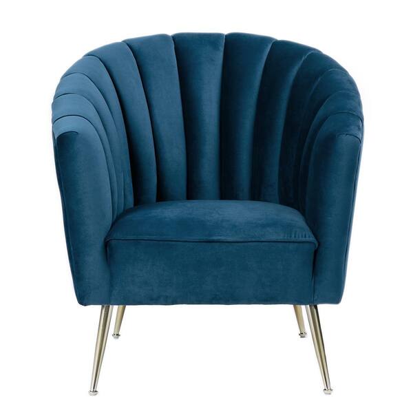 CEETS Rosemont Blue Velvet Accent Chair