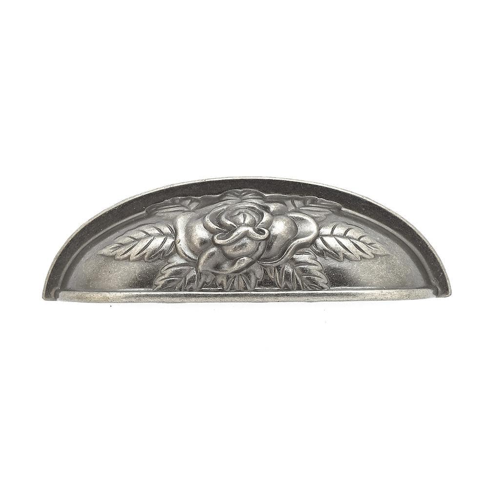 Provence Collection 3-3/4 in. (96 mm) Traditional Pewter Cabinet Cup Pull price history on PriceWatchPro