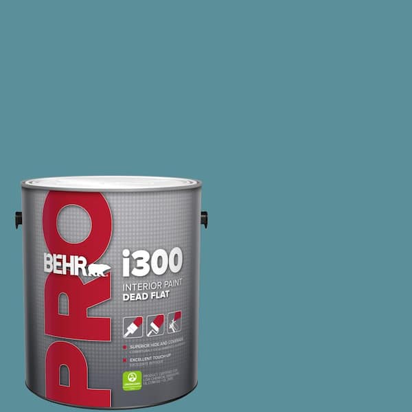 1 gal. #HDC-AC-23A Cabana Blue Dead Flat Interior Paint