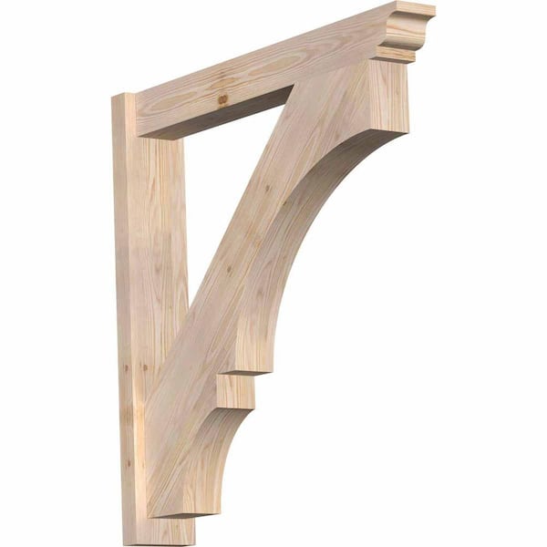 Ekena Millwork 6 in. x 36 in. x 36 in. Douglas Fir Balboa Traditional Smooth Outlooker
