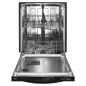 24 in. Black Dishwasher with Stainless Steel Tub and Tall Top Rack