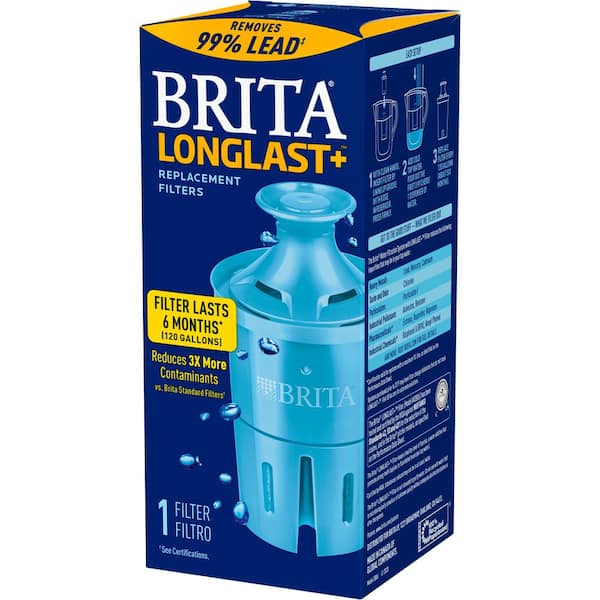 （Pack of 2） Britа Longlаst Water Filter Reduces Lead BPA Free Longlаst Replacement Filters for 10060258362432 Pitcher and Dispensers 