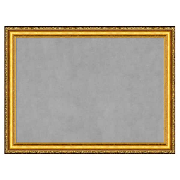 Amanti Art Colonial Embossed Gold 32 in. x 24 in. Framed Magnetic Board
