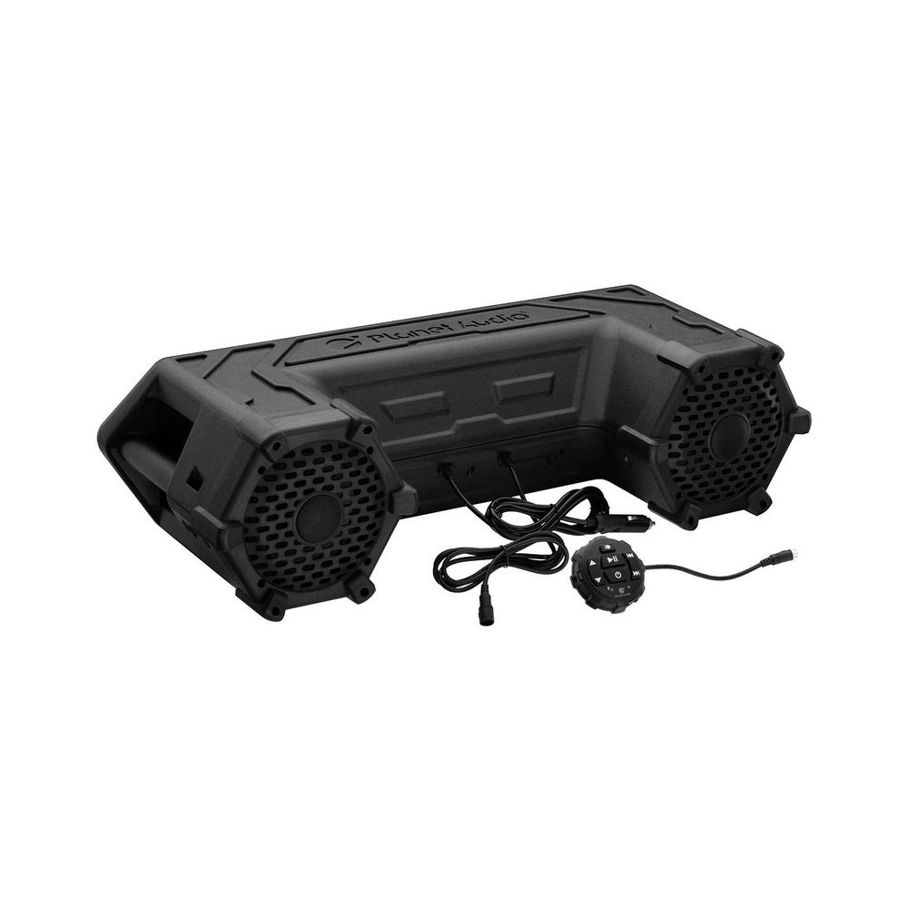 PATV65 6.5 in. 450-Watt ATV Amplified Tube Speaker System with Bluetooth and LED Lights