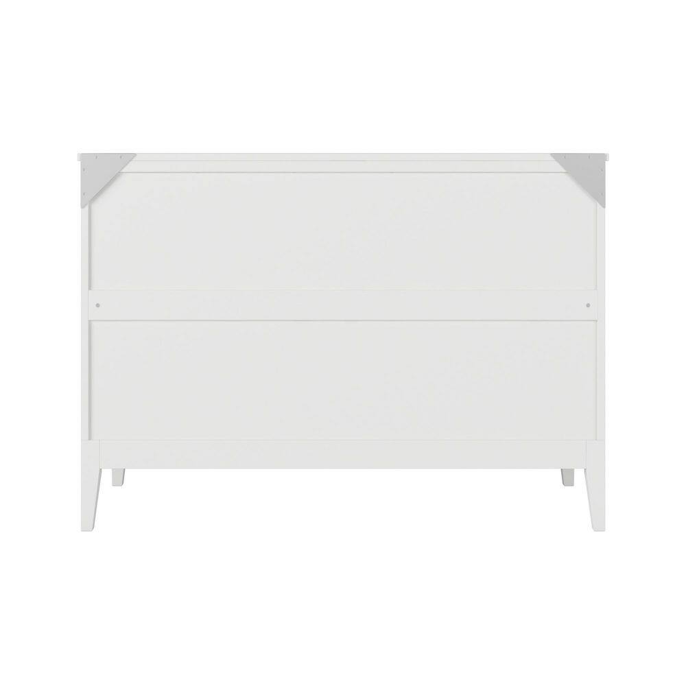 Santa Fe Walnut Brown Solid Wood Frame Queen Murphy Bed Chest with Mattress and Built-in Charger - thumbnail 5