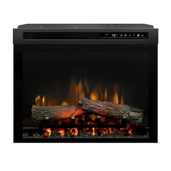 Dimplex Multi-Fire XHD 23 in. Built-in Electric Fireplace Firebox with Logs in Black