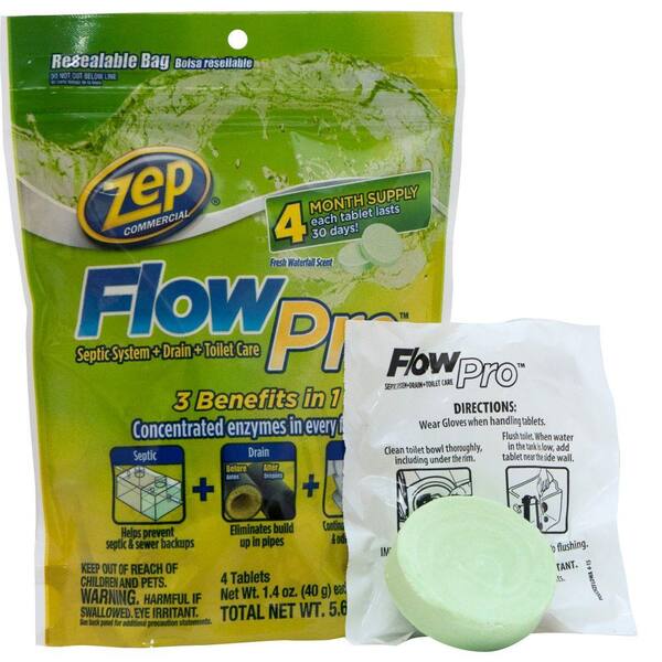 ZEP 5.6 oz. FlowPro Septic System for Drain and Toilet (Case of 12)