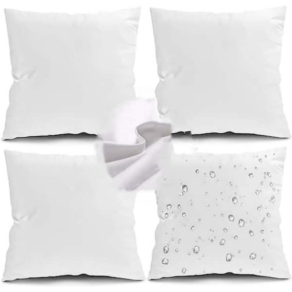 Unbranded 20 in. x 20 in. Outdoor Pillow Insert, Waterproof Bolster Insert, Outdoor Sofa Square Pillow Shape (Set of 4)，Waterproof