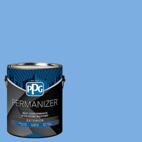 1 gal. PPG1243-4 Victoria Blue Flat Exterior Paint