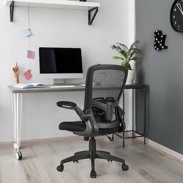 Office Star Products Work Smart Ventilated Seating Series Executive  Manager's Mesh Chair In Black with Nylon Base EM98910-3 - The Home Depot