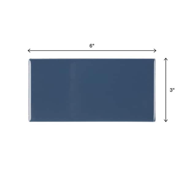 Daltile Restore Denim Blue 3 in. x 6 in. Glazed Ceramic