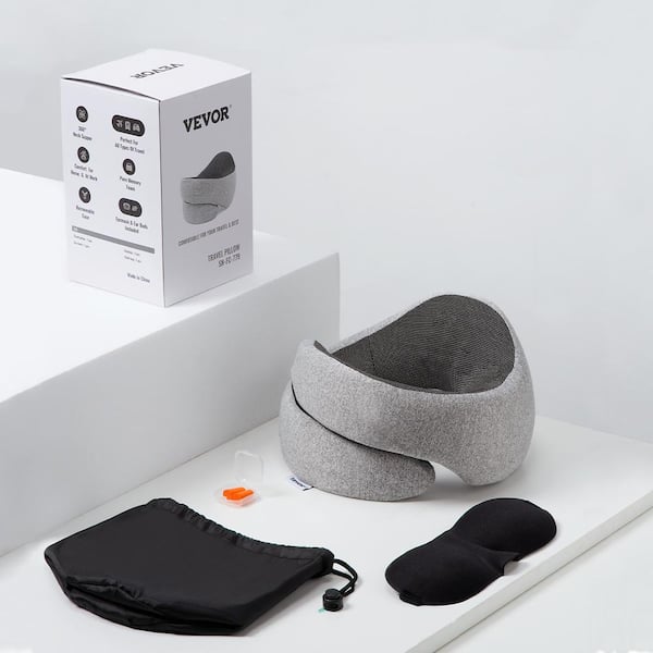 VEVOR Travel Pillow Double-Layered 3D Support Neck Pillow