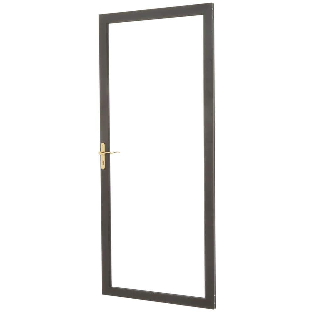 2000 Series 36 in. x 80 in. Bronze Universal Full View Interchangeable Alum