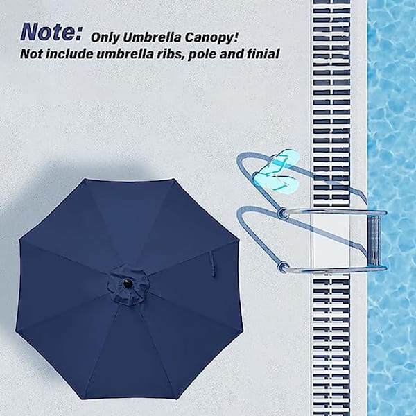 Parasol Cloth ONLY Umbrella Replacement Cloth Outdoor Garden Canopy Cloth Waterproof Umbrella Covers UV Protection Awning Cloth