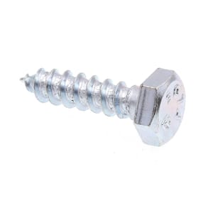 1/4 in. x 1 in. A307 Grade A Zinc Plated Steel Hex Lag Screws (100-Pack)