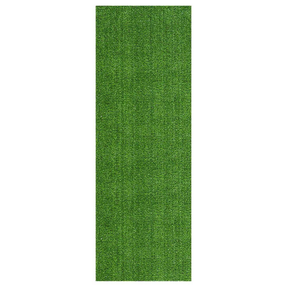 Sweet Home Stores Green 3 ft. x 30 ft. Meadowland Collection Waterproof ...