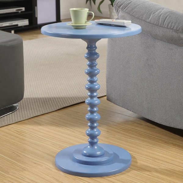 Convenience Concepts Palm Beach Blue Spindle Table