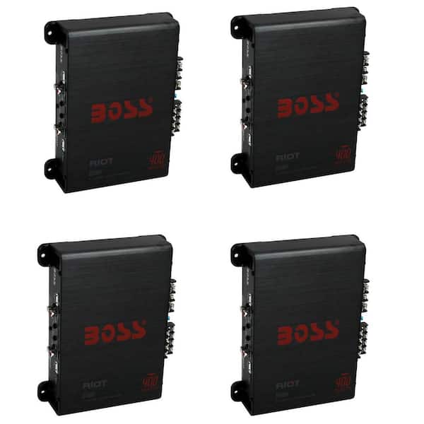 Audio Riot 400-Watt 4 Channel Car Amplifier MOSFET Amp (4-Pack)
