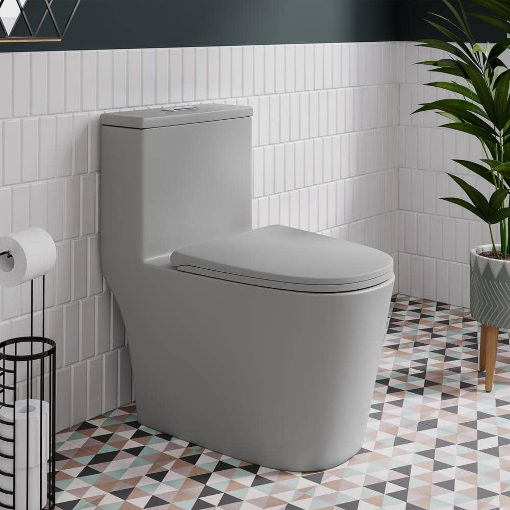 Swiss Madison Dreux 1-Piece Elongated Dual Flush Toilet in Matte