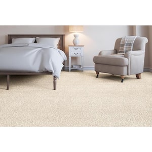 Trendy Threads I - Chic - Beige 40 oz. SD Polyester Texture Installed Carpet
