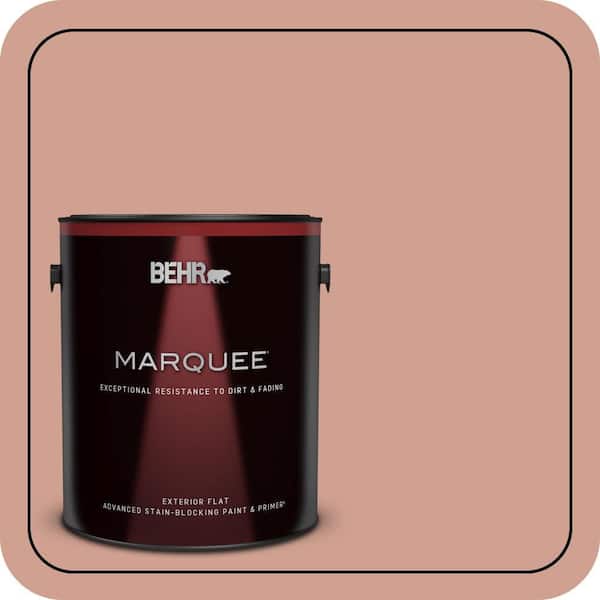 BEHR MARQUEE 1 gal. #S180-4 Shiny Kettle Flat Exterior Paint & Primer